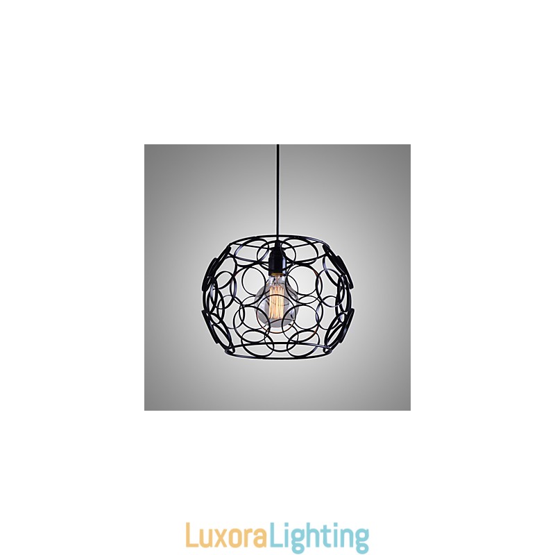 Designer Touch Decorative Creative Contracted Nordic Wrought Iron Glass Single Head Droplight Lamp Light