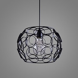 Designer Touch Decorative Creative Contracted Nordic Wrought Iron Glass Single Head Droplight Lamp Light