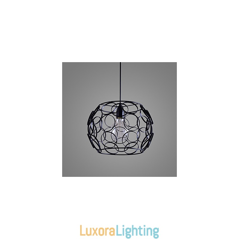 Designer Touch Decorative Creative Contracted Nordic Wrought Iron Glass Single Head Droplight Lamp Light