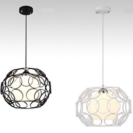 Designer Touch Decorative Creative Contracted Nordic Wrought Iron Glass Single Head Droplight Lamp Light