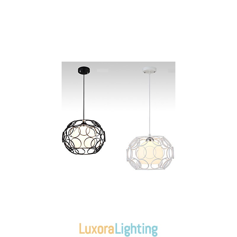 Designer Touch Decorative Creative Contracted Nordic Wrought Iron Glass Single Head Droplight Lamp Light