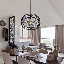 Designer Touch Decorative Creative Contracted Nordic Wrought Iron Glass Single Head Droplight Lamp Light