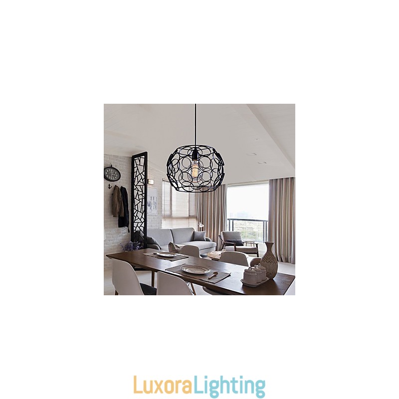 Designer Touch Decorative Creative Contracted Nordic Wrought Iron Glass Single Head Droplight Lamp Light