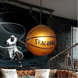 Designer Touch Decorative Glass Pendant Cafe Retro Basketball Pendant