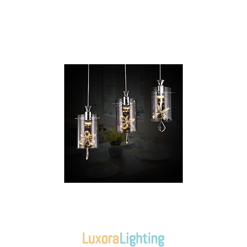 Designer Touch Decorative Modern Contemporary Crystal Others Glass Pendant Light