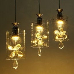 Designer Touch Decorative Modern Contemporary Crystal Others Glass Pendant Light