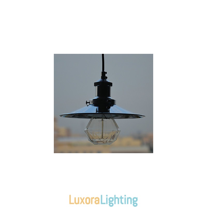 Designer Touch Decorative Country Chrome Metal Pendant Light