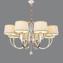 Designer Touch Decorative Country Crystal Silver Metal Chandelier