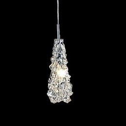 Designer Touch Decorative Tradition Classic Transparent glass 1 Light Chandelier