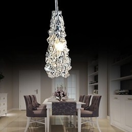 Designer Touch Decorative Tradition Classic Transparent glass 1 Light Chandelier
