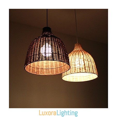 Designer Touch Decorative Rural Style Cany Art Creative Hand Made By The Cane Makes Up Droplight Lamp