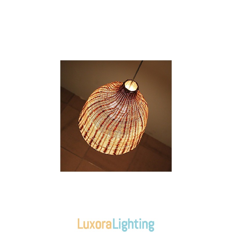 Designer Touch Decorative Rural Style Cany Art Creative Hand Made By The Cane Makes Up Droplight Lamp