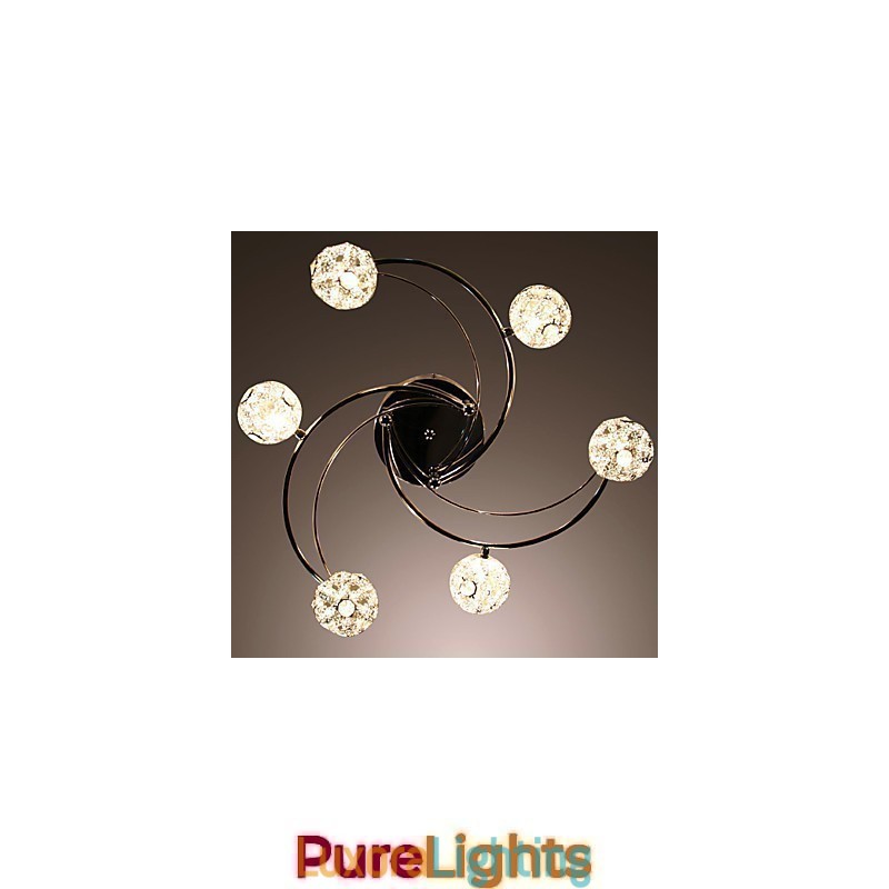 Designer Touch Decorative Modern Contemporary Electroplated Flush Mount