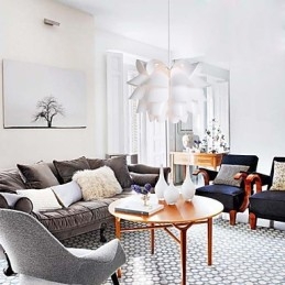 Designer Touch Decorative Contemporary And Contracted The Nordic Idea White Lotus Droplight Lamp