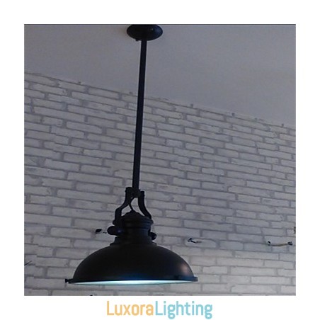 Designer Touch Decorative American country iron chandelier Single head black industrial wind Chandelier