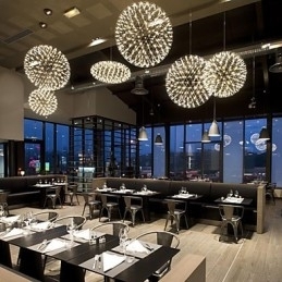 Designer Touch Decorative Contemporary Chandelier Creative Round Droplight Lamp Light