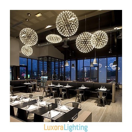 Designer Touch Decorative Contemporary Chandelier Creative Round Droplight Lamp Light