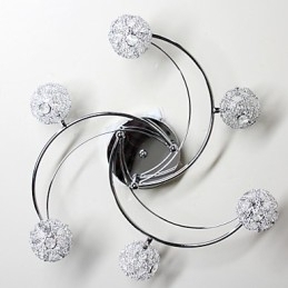 Designer Touch Decorative Modern Contemporary Electroplated Flush Mount