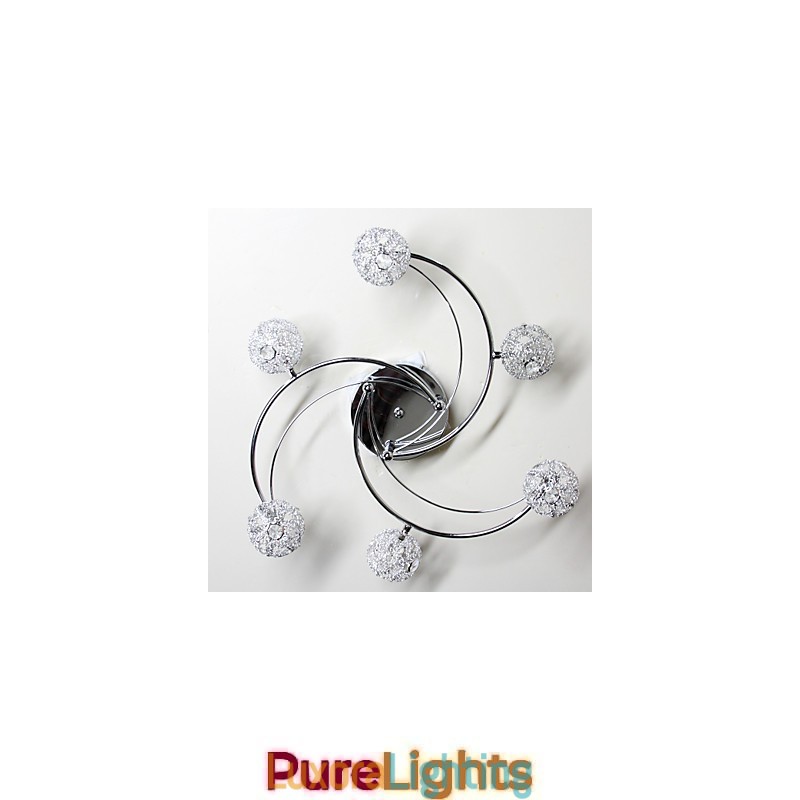 Designer Touch Decorative Modern Contemporary Electroplated Flush Mount