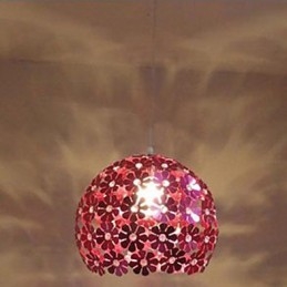 Designer Touch Decorative Modern Color Plum Flower Ball Single Head Crystal Droplight