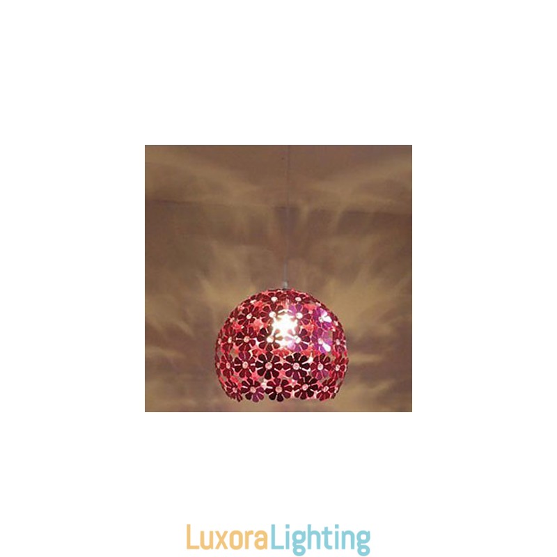 Designer Touch Decorative Modern Color Plum Flower Ball Single Head Crystal Droplight