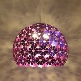 Designer Touch Decorative Modern Color Plum Flower Ball Single Head Crystal Droplight