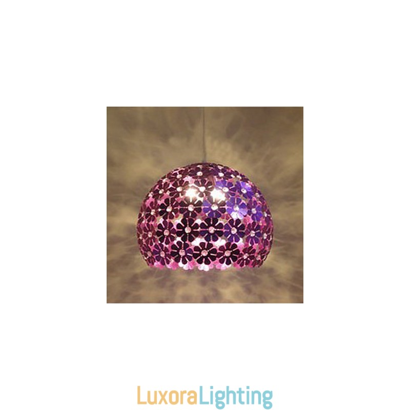 Designer Touch Decorative Modern Color Plum Flower Ball Single Head Crystal Droplight