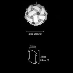 Designer Touch Decorative DIY Modern Pendant Ball Lamp 25cm