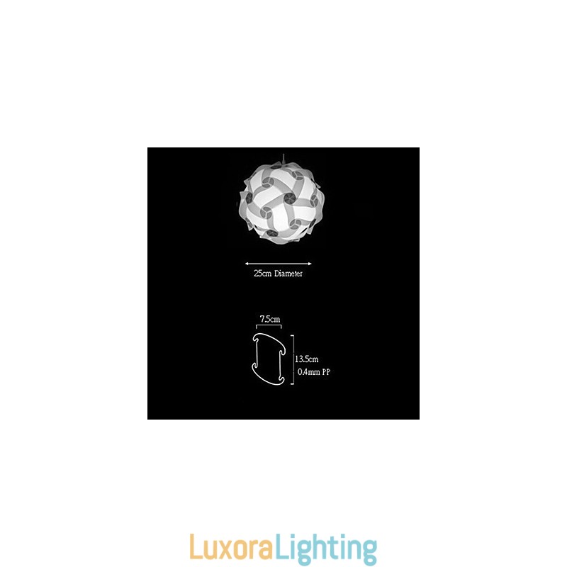 Designer Touch Decorative DIY Modern Pendant Ball Lamp 25cm