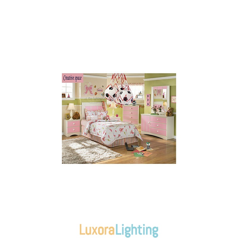 Designer Touch Decorative Children Football Modern Minimalist Pendant Lamp Boy Lights 3 Lights