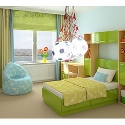 Designer Touch Decorative Children Football Modern Minimalist Pendant Lamp Boy Lights 3 Lights