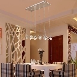 Designer Touch Decorative Modern Contemporary Crystal Chrome Metal Pendant Light