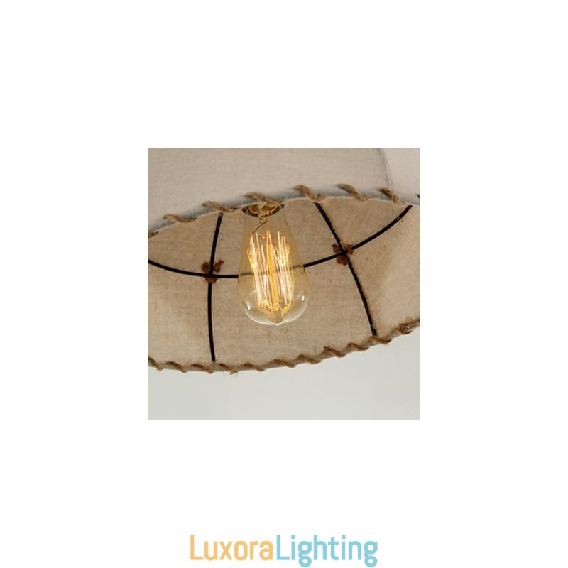 Designer Touch Decorative A Brief Vogue Lights Semicircle Hemp Rope Chandelier