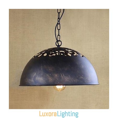 Designer Touch Decorative American Industry Wrought Iron Chain Hoist Nostalgia Half A Circle Droplight Restoring Ancient Ways
