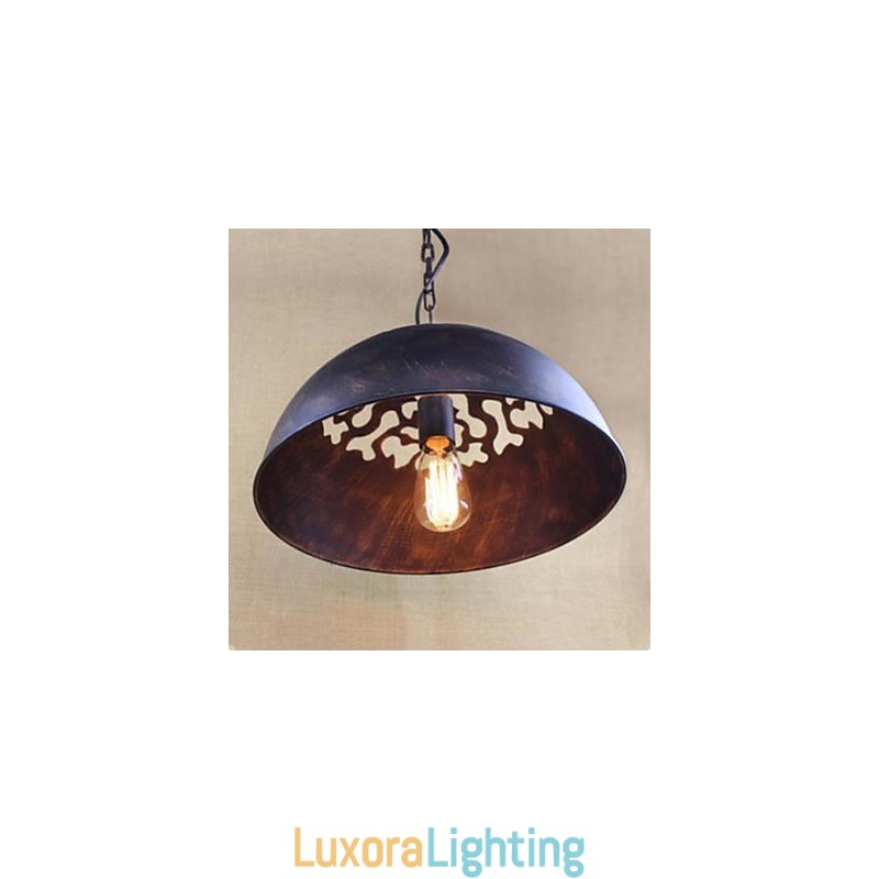 Designer Touch Decorative American Industry Wrought Iron Chain Hoist Nostalgia Half A Circle Droplight Restoring Ancient Ways