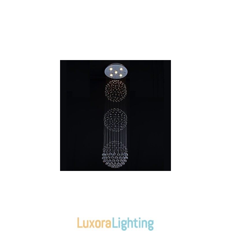 Designer Touch Decorative Modern Contemporary Crystal Chrome Metal Flush Mount