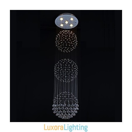 Designer Touch Decorative Modern Contemporary Crystal Chrome Metal Flush Mount