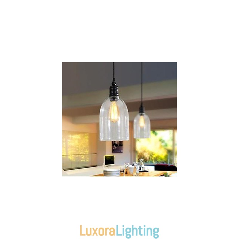 Designer Touch Decorative Contracted American Country Large Crystal Clock Droplight Restoring Ancient Ways