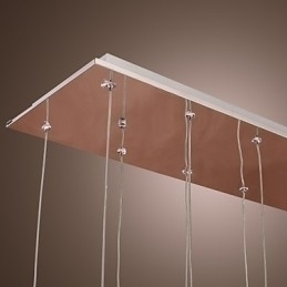 Designer Touch Decorative Modern Contemporary Crystal Chrome Metal Pendant Light