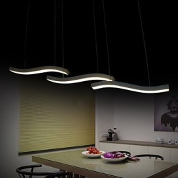 Designer Touch Decorative Wavy Design Fashion Simple Acrylic Pendant Light