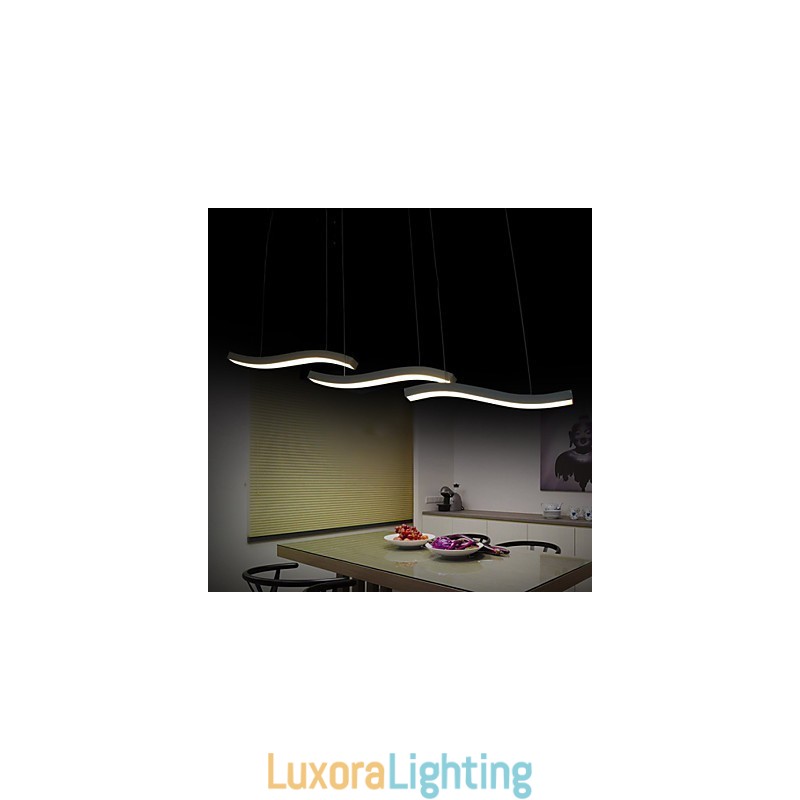 Designer Touch Decorative Wavy Design Fashion Simple Acrylic Pendant Light