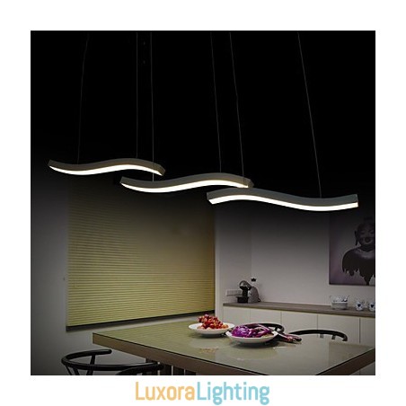 Designer Touch Decorative Wavy Design Fashion Simple Acrylic Pendant Light