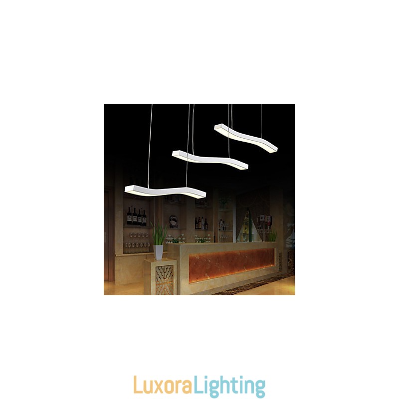 Designer Touch Decorative Wavy Design Fashion Simple Acrylic Pendant Light