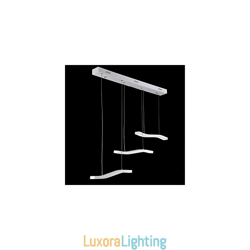 Designer Touch Decorative Wavy Design Fashion Simple Acrylic Pendant Light