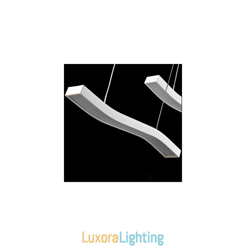 Designer Touch Decorative Wavy Design Fashion Simple Acrylic Pendant Light