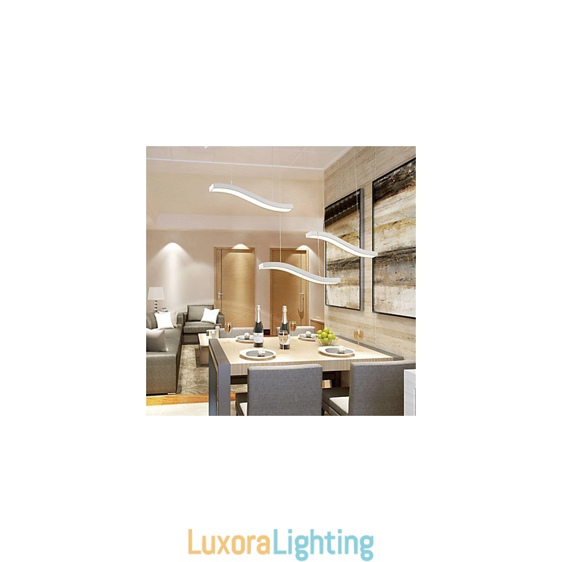 Designer Touch Decorative Wavy Design Fashion Simple Acrylic Pendant Light