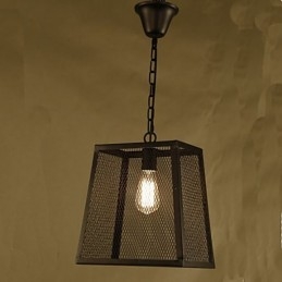 Designer Touch Decorative A Net Cover Retro Industrial Wind Cafe Wrought Lron Chandelier
