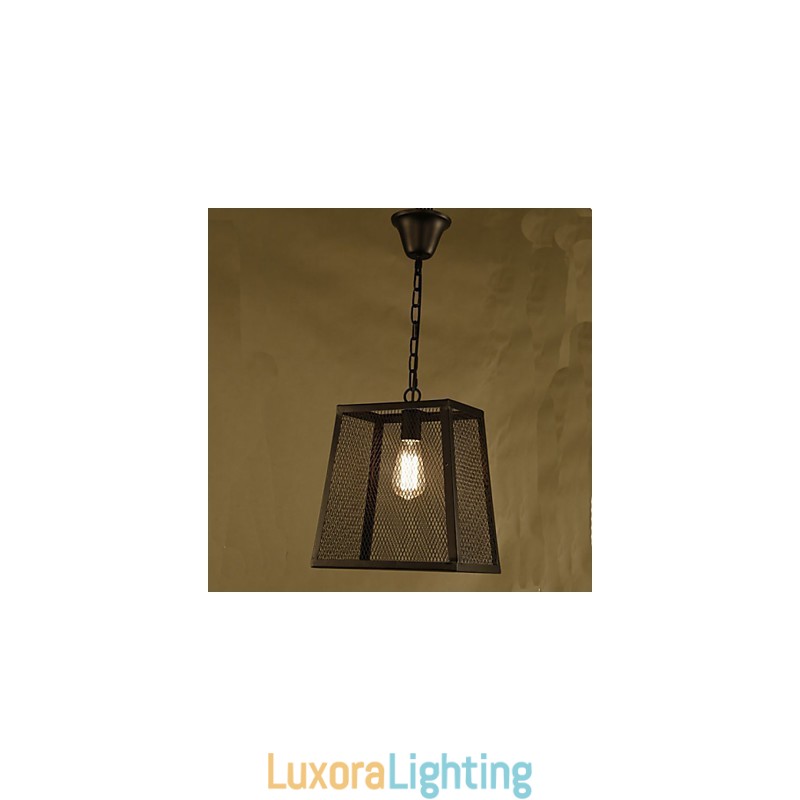 Designer Touch Decorative A Net Cover Retro Industrial Wind Cafe Wrought Lron Chandelier