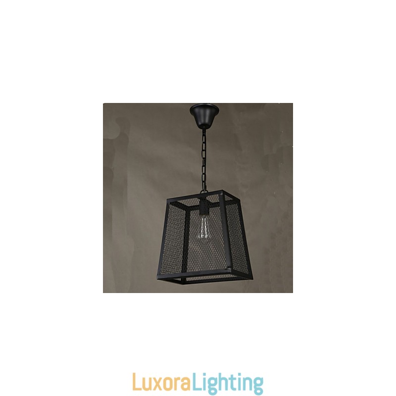 Designer Touch Decorative A Net Cover Retro Industrial Wind Cafe Wrought Lron Chandelier