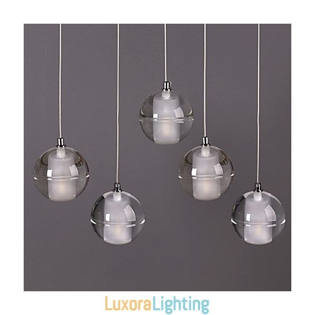 Designer Touch Decorative 1 Light Crystal Glass Stone Pendant Lamp Cafe Pendant Light Pendant Lighting